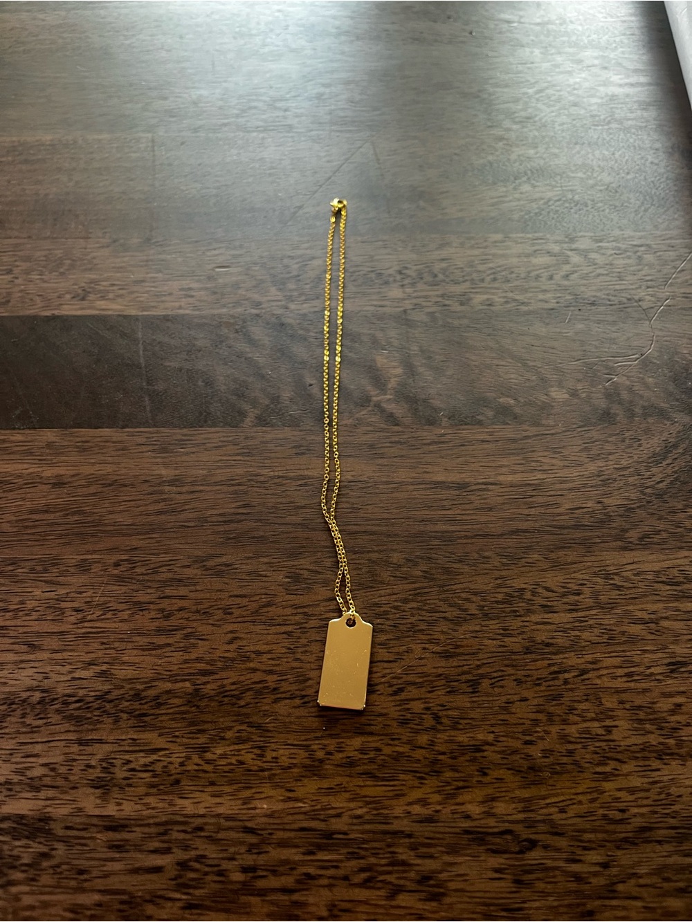 Coach gold tag necklace - Picture 4 of 4